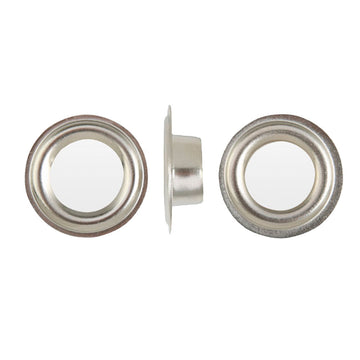 100pcs Silver Brass Eyelets Various Sizes for Curtains and Accessories